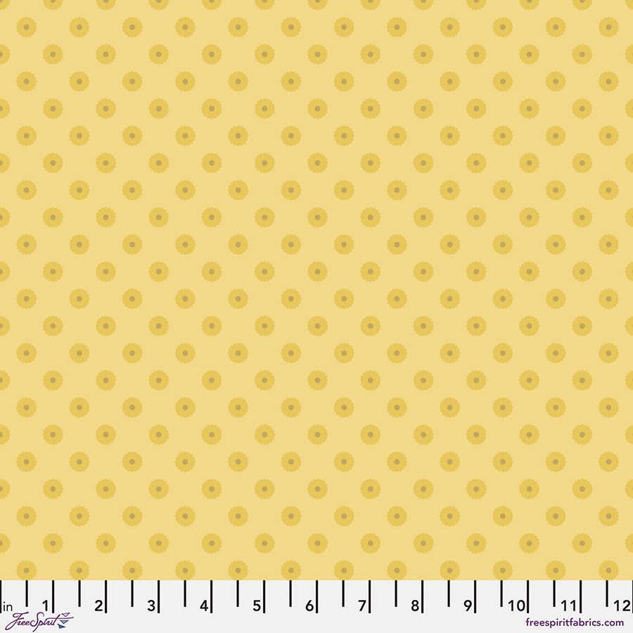 FreeSpirit Fabrics - Chromatics - Blossom Dot - Sun - PWFS053.SUN (Sold by the Half Yard)