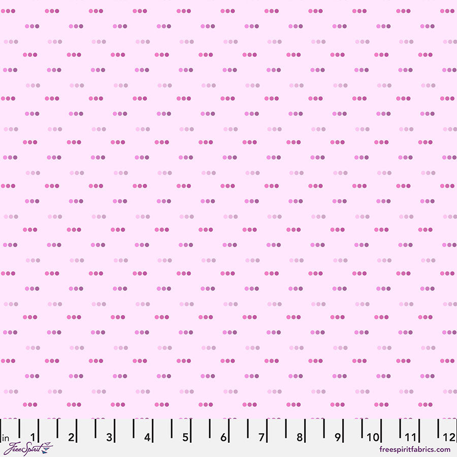 FreeSpirit Fabrics - Chromatics - Dotty - Bubblegum - PWFS056.BUBBLEGUM (Sold by the Half Yard)