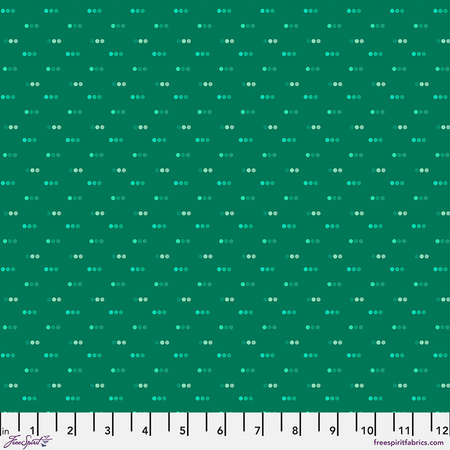 FreeSpirit Fabrics - Chromatics - Dotty - Emerald - PWFS056.EMERALD (Sold by the Half Yard)