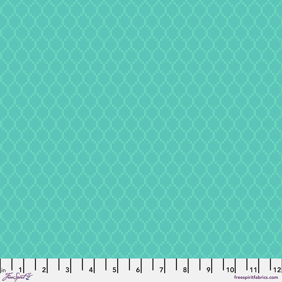 FreeSpirit Fabrics - Chromatics - Diamonds - Aqua - PWFS057.AQUA (Sold by the Half Yard)