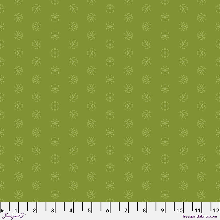 FreeSpirit Fabrics - Chromatics - Medallion - Pea - PWFS062.PEA (Sold by the Half Yard)