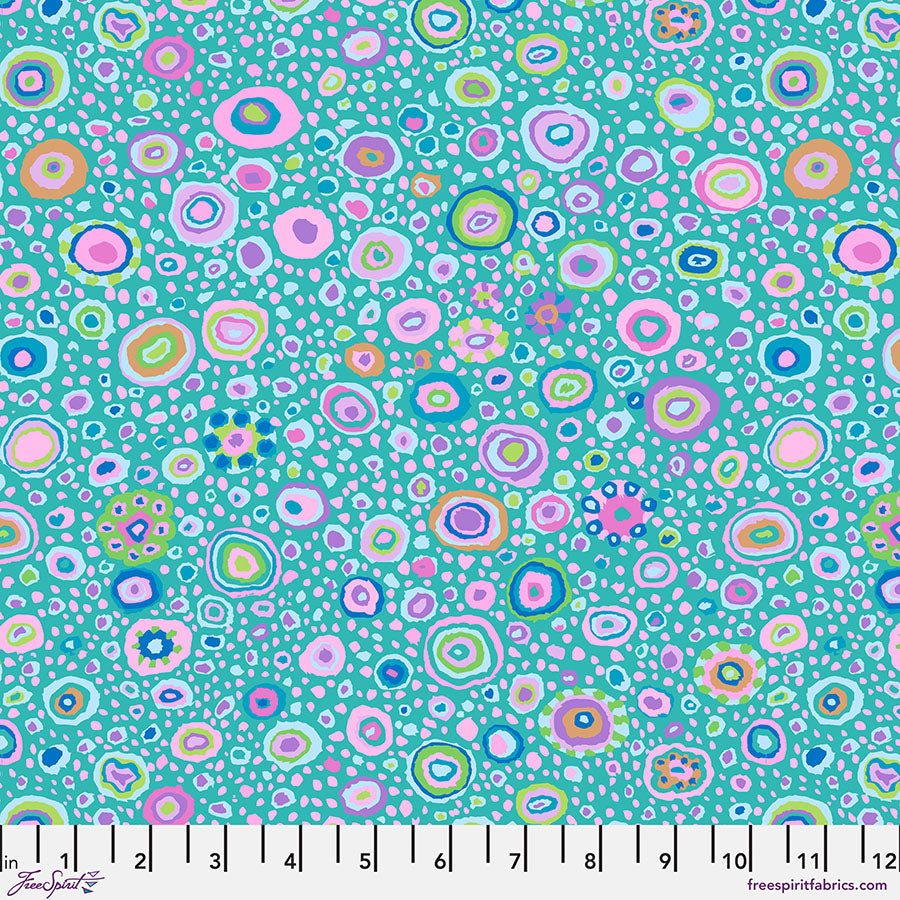 FreeSpirit - Kaffe Fassett Collective August 2025 - Roman Glass - Turquoise - PWGP001.Turquoise - Sold by the Half Yard
