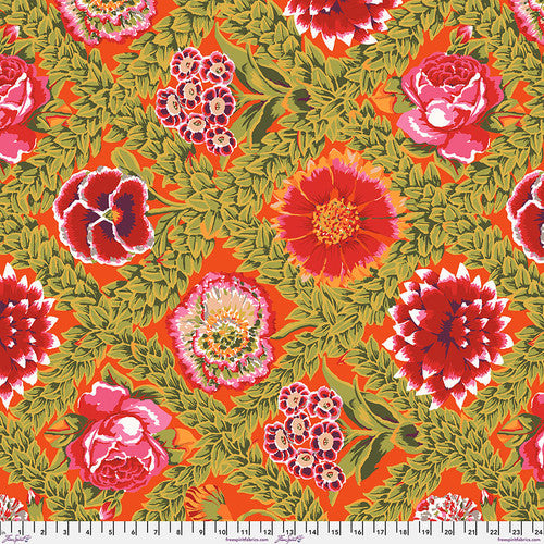 FreeSpirit Fabrics: Kaffe Fassett for the Kaffe Fassett Collective - Flower Lattice - Circus || Vintage, PWGP011.CIRCUS