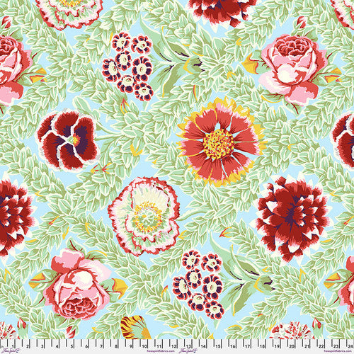 FreeSpirit Fabrics: Kaffe Fassett for the Kaffe Fassett Collective - Flower Lattice - Summer || Vintage, PWGP011.SUMMER