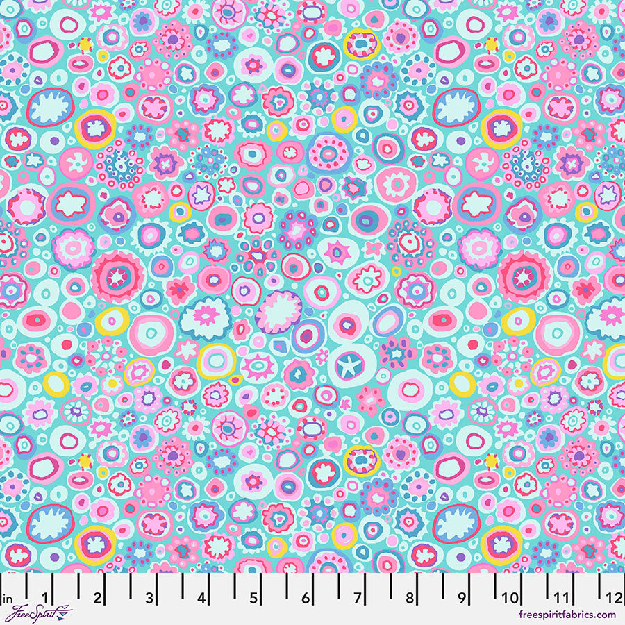 FreeSpirit - Kaffe Fassett Collective August 2025 - Paperweight - Aqua - PWGP020.Aqua - Sold by the Half Yard