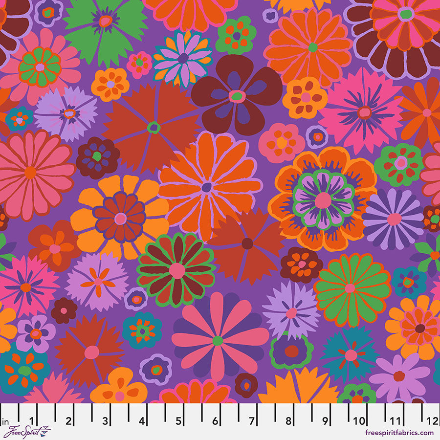 FreeSpirit Fabrics - Kaffe Fassett for the Kaffe Fassett Collective - Folk Flower-Red || August 2024-PWGP204.RED