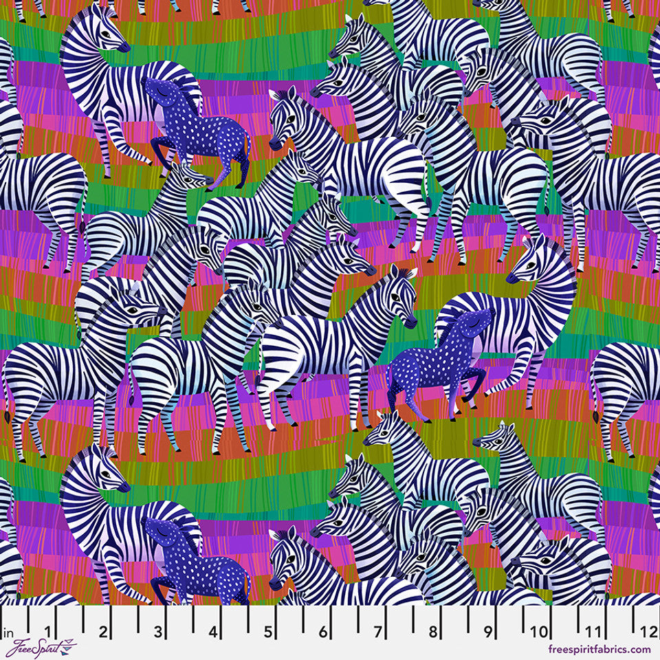 FreeSpirit Fabrics - Love in the Wild - Love in the Grasslands - Multi - PWKT038.XMULTI - Sold by the Half Yard