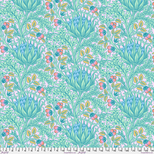 FreeSpirit - Kaffe x Morris & Co. - Artichoke - Lavender - PWKW001.Lavender - Sold by the Half Yard