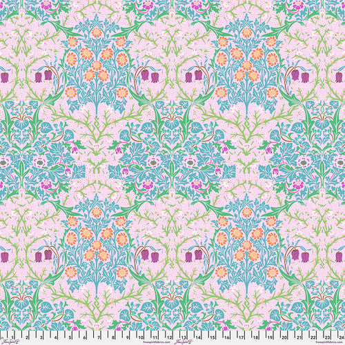 FreeSpirit - Kaffe x Morris & Co. - Blackthorn - Pink - PWKW002.Pink - Sold by the Half Yard