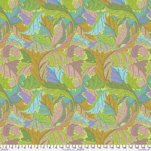 FreeSpirit - Kaffe x Morris & Co. - Acanthus - Jade - PWKW006.Jade - Sold by the Half Yard