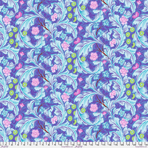 FreeSpirit - Kaffe x Morris & Co. - Leicester - Cobalt - PWKW011.Cobalt - Sold by the Half Yard