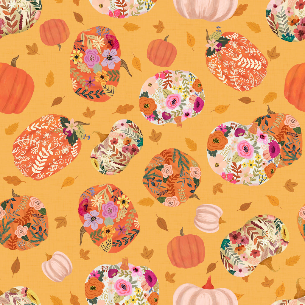 Free Spirit: Autumn Friends - Pumpkin Paradise Orange