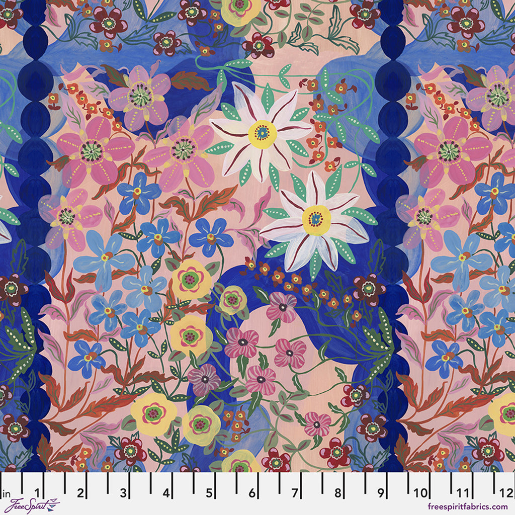 FreeSpirit Fabrics - Pastoral Symphony - Blooming Garden - Romantic - PWNL050.ROMANTIC - Sold by the Half Yard