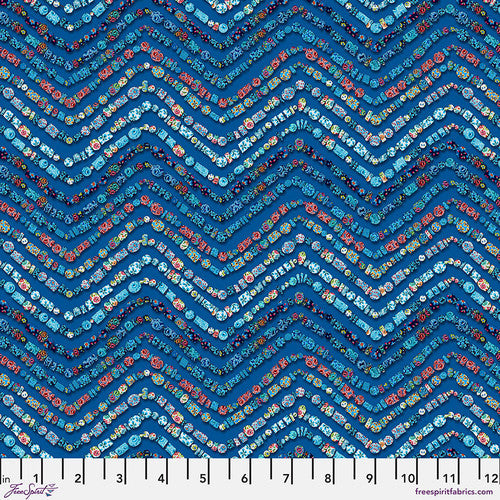FreeSpirit Fabrics: Odile Bailloeul - Vetro - Marine || Murano, PWOB094.MARINE