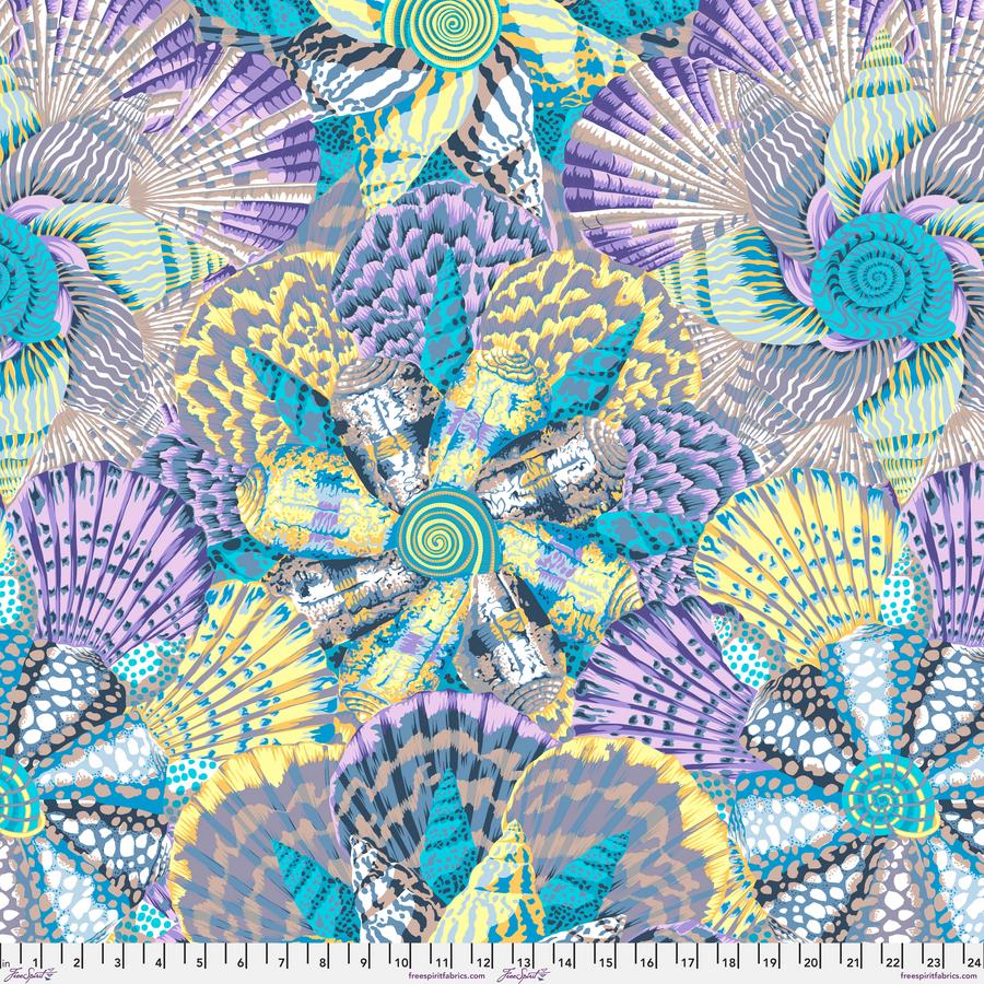 FreeSpirit Fabrics: Kaffe Fassett Collective August 2023 - Sailor Valentine Grey Yardage SKU# PWPJ121-GREY (A92244)