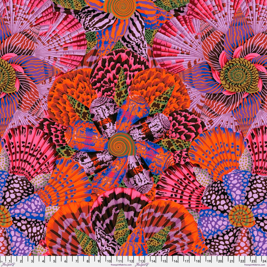 FreeSpirit Fabrics: Kaffe Fassett Collective August 2023 - Sailor Valentine Red Yardage SKU# PWPJ121-RED (A92203)