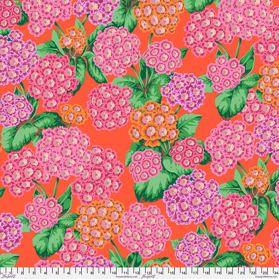 FreeSpirit - Kaffe Fassett Collective August 2025 - Alpines - Red - PWPJ131.Red - Sold by the Half Yard