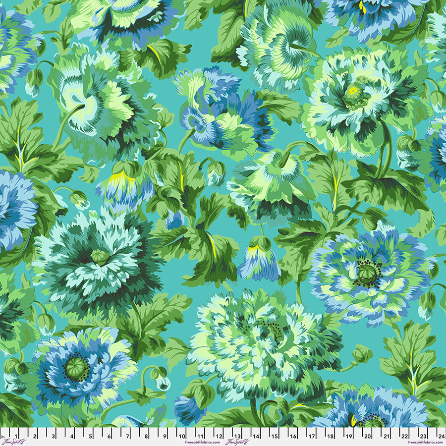 FreeSpirit - Kaffe Fassett Collective August 2025 - Rosemary - Green - PWPJ134.Green - Sold by the Half Yard