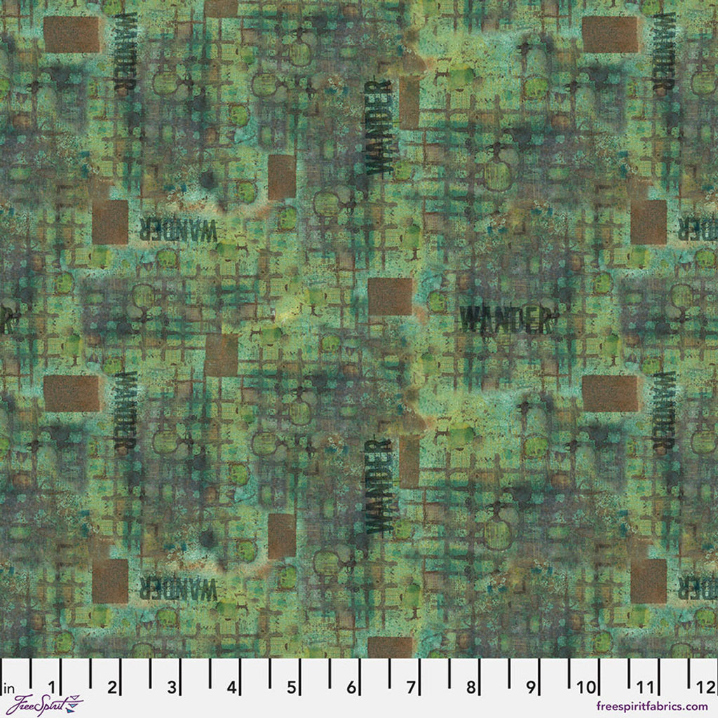 FreeSpirit Fabrics - On Your Mark - Wander - Jade - PWSE035.JADE - Sold by the Half Yard