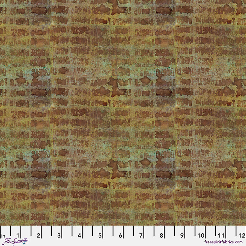 FreeSpirit Fabrics - On Your Mark - Alphabet City - Rust - PWSE036.RUST - Sold by the Half Yard