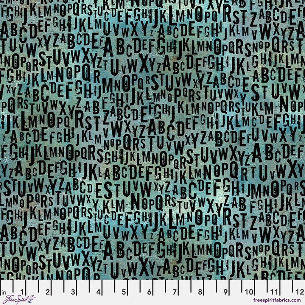 FreeSpirit Fabrics - On Your Mark - Chain Mail - Seafoam - PWSE037.SEAFOAM - Sold by the Half Yard