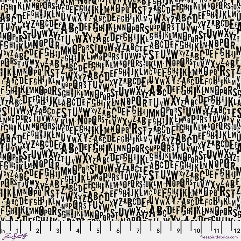 FreeSpirit Fabrics - On Your Mark - Chain Letter - Paper - PWSE038.PAPER - Sold by the Half Yard
