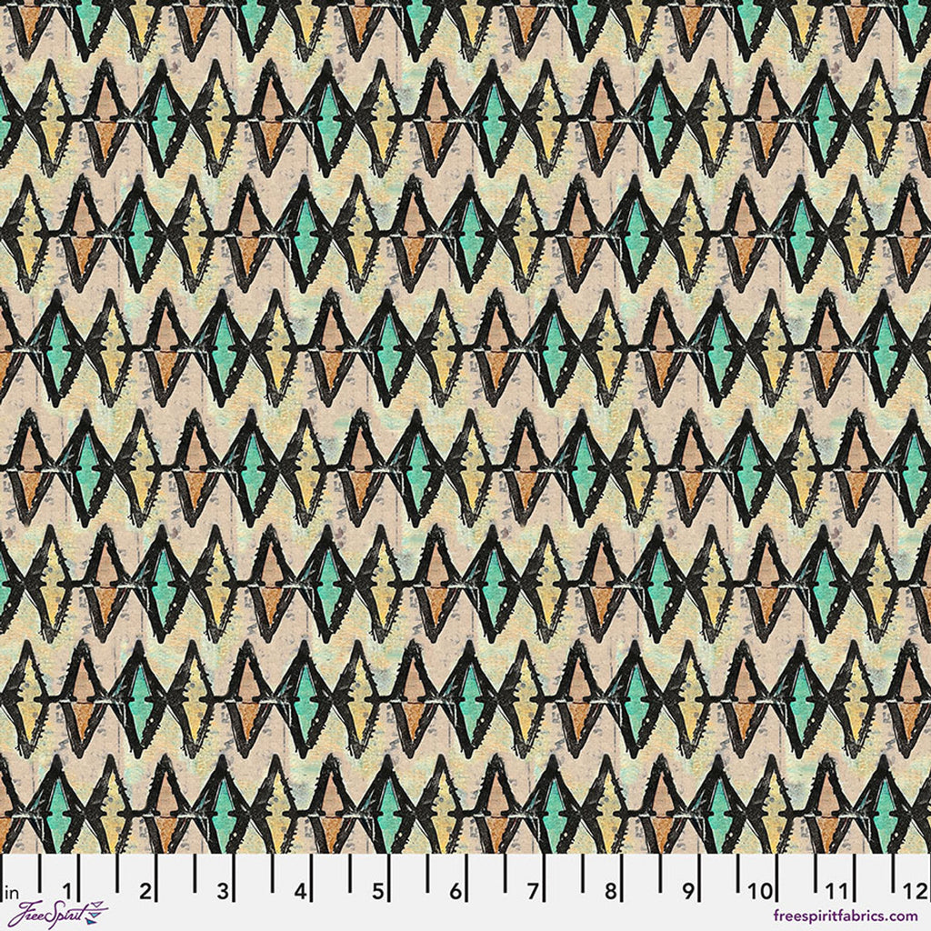 FreeSpirit Fabrics - On Your Mark - Diamonds - Stained Glass - PWSE040.STAINEDGLASS - Sold by the Half Yard