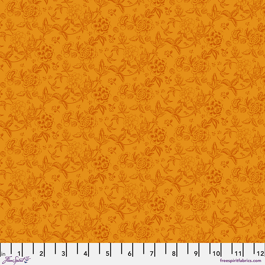FreeSpirit Fabrics - Vintage Cloth - Honey - Chateau - PWSK075.CHATEAU - Sold by the Half Yard