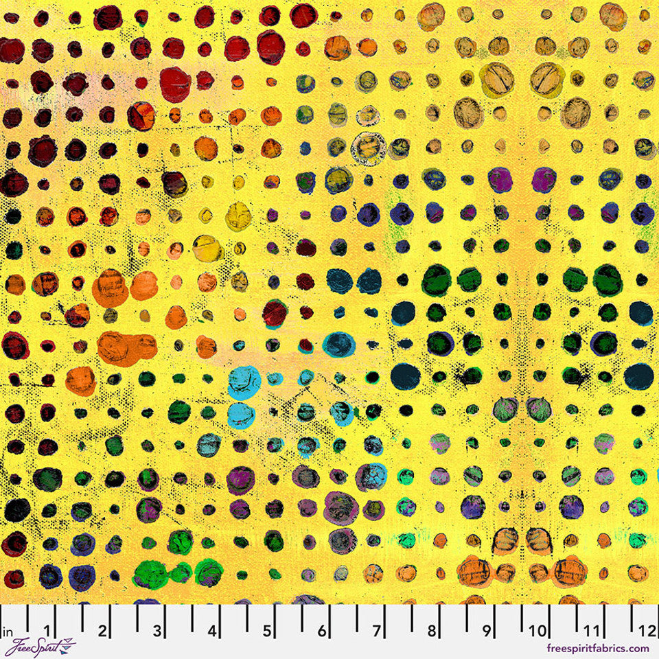 FreeSpirit Fabrics - Dragonfly Dance - Glow - Yellow - PWSP004.YELLOW - Sold by the Half Yard