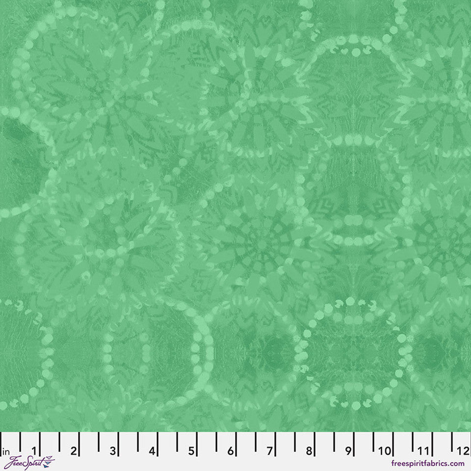 FreeSpirit Fabrics - Textures 2 - Rings - Mint - PWSP094.MINT - Sold by the Half Yard