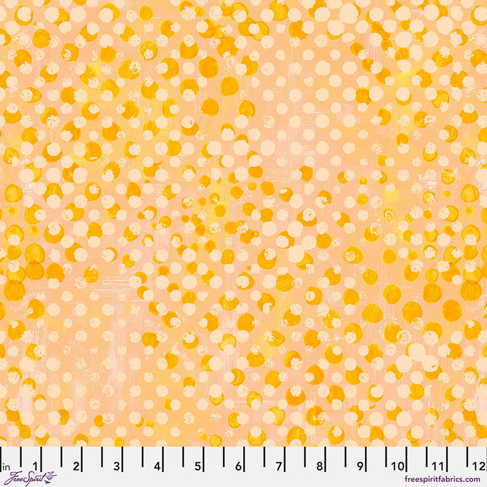 FreeSpirit Fabrics - Textures 2 - Splatters - Bumblebee - PWSP095.BUMBLEBEE - Sold by the Half Yard