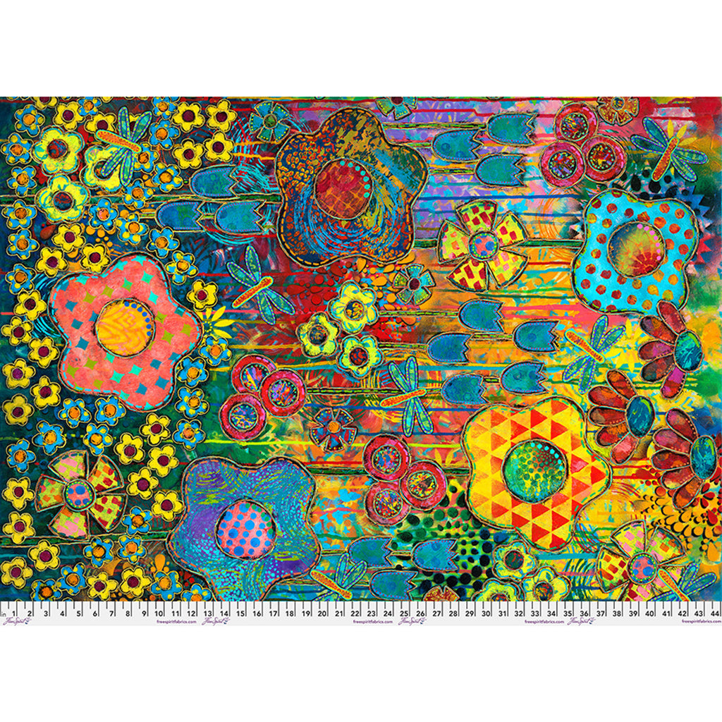 FreeSpirit Fabrics - Dragonfly Dance - Multi - PWSP106.MULTI - Sold by the Half Yard