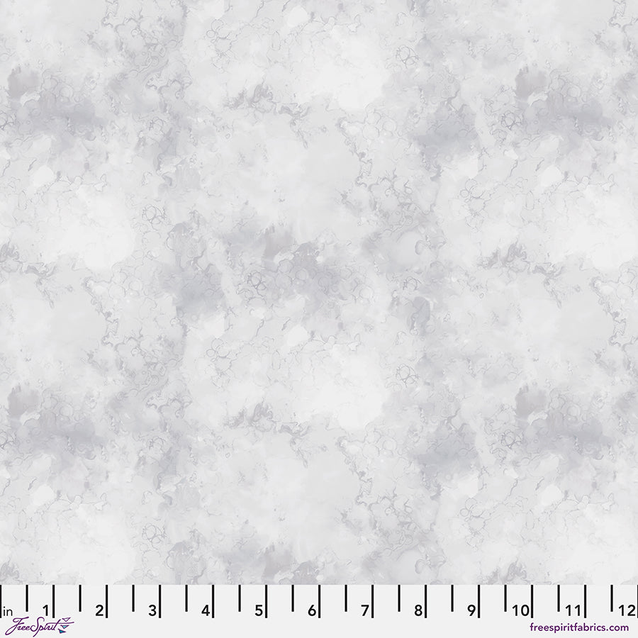 Small Mottled - Cloud || Brushstrokes by Shell Rummel for FreeSpiri Fabrics (Sold by the Half Yard)