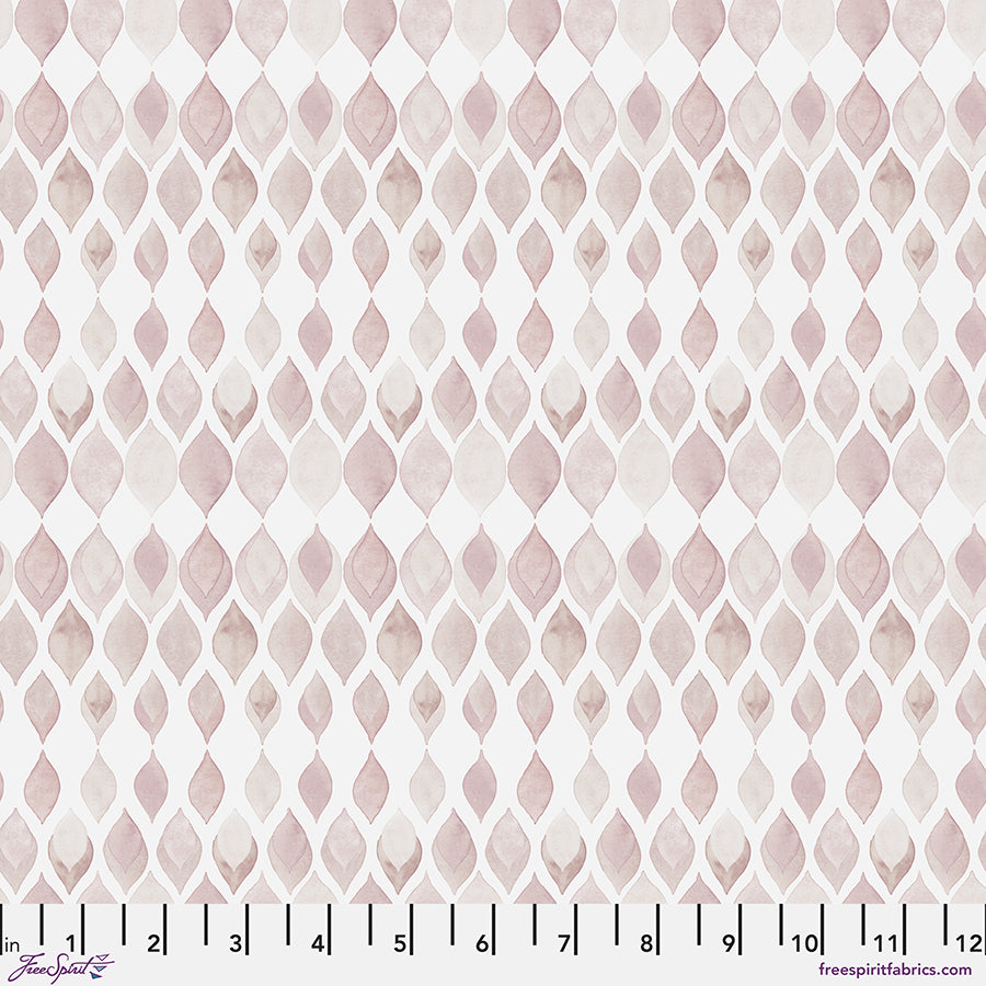 Butterfly Wing - Blush || Brushstrokes by Shell Rummel for FreeSpiri Fabrics (Sold by the Half Yard)