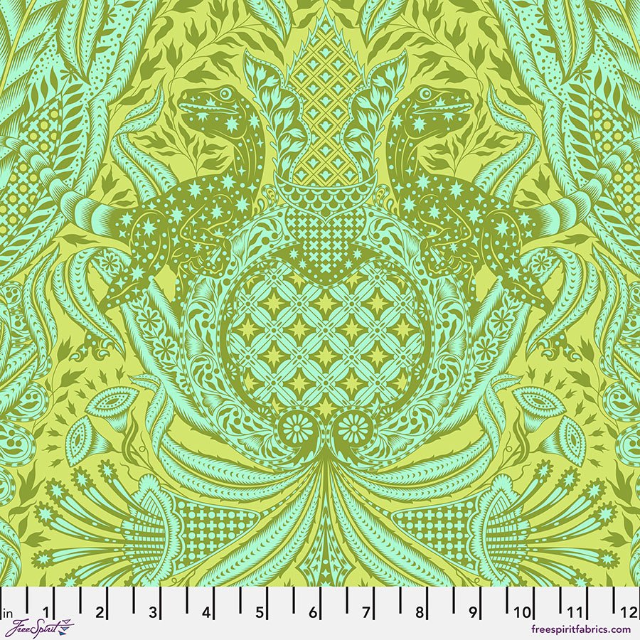 FreeSpirit x Tula Pink - ROAR! Gift Rapt - Lime