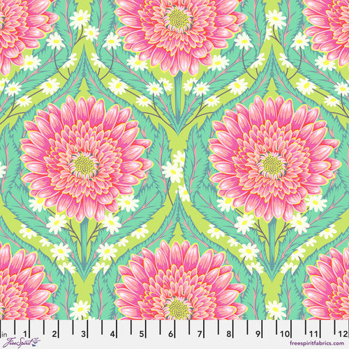 FreeSpirit Fabrics - Tula Pink - Untamed - Daisy and Confused - Moonbeam - PWTP236.MOONBEAM - Sold by the Half Yard