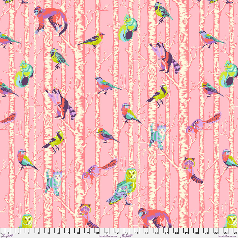 FreeSpirit Fabrics - Full Moon Forest II - Family Tree - Honey - PWTP245.HONEY - Sold by the Half Yard