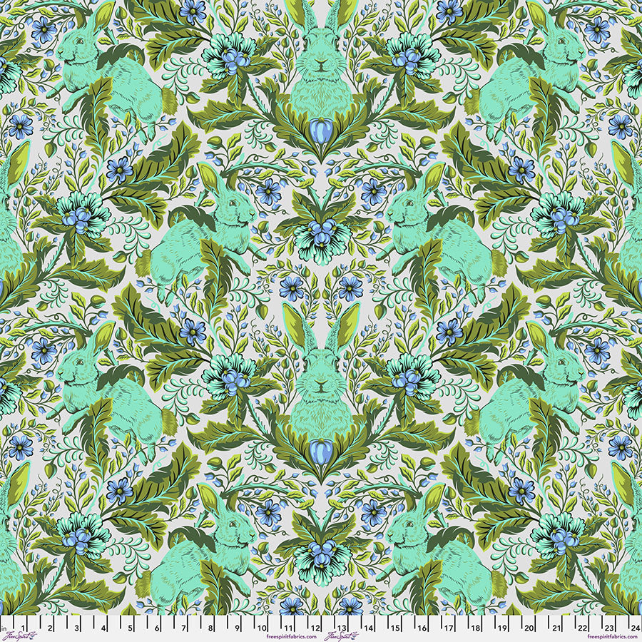 FreeSpirit Fabrics - Full Moon Forest II - Hoppy Go Lucky - Starlight - PWTP246.STARLIGHT - Sold by the Half Yard