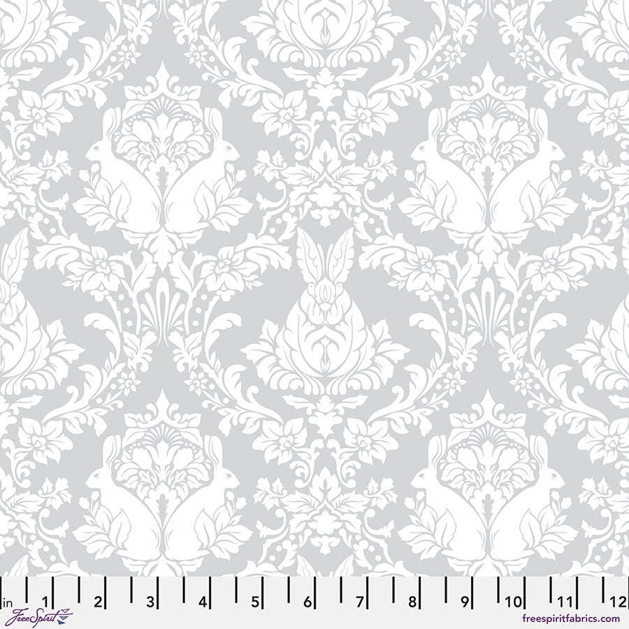 FreeSpirit Fabrics - True Colors 2025 - Ghost Bunny - Whisper  - PWTP251.WHISPER - Sold by the Half Yard