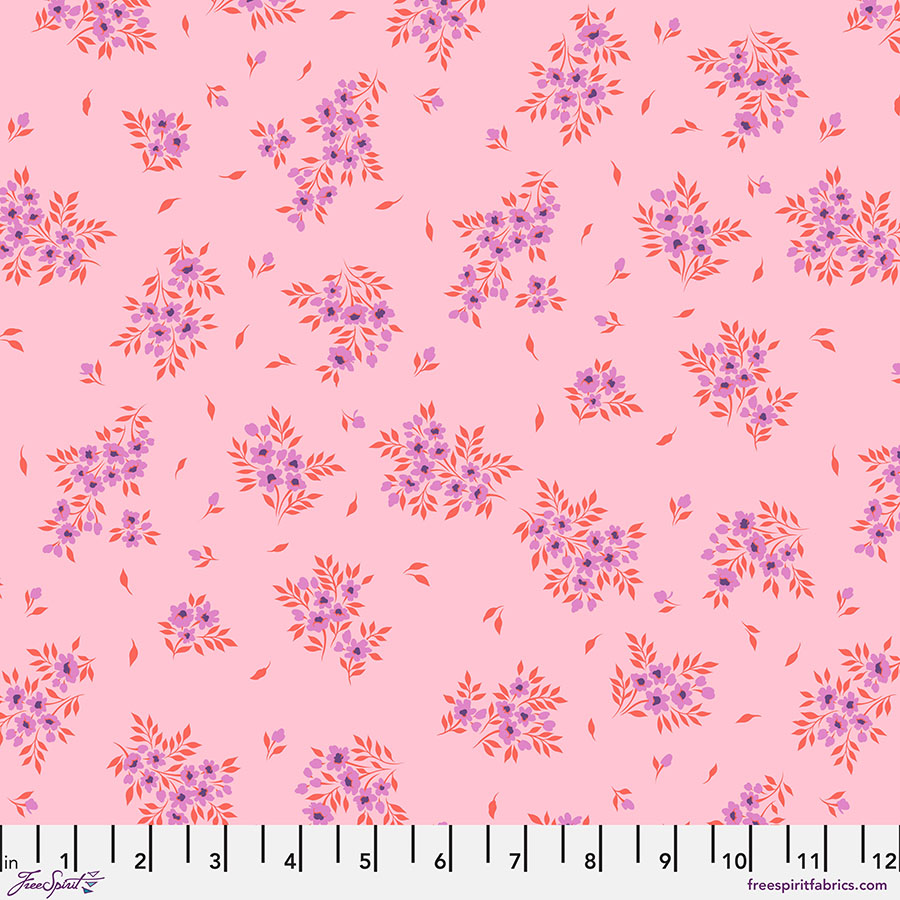FreeSpirit Fabrics - True Colors 2025 - What a Ditz - Pinklemonade  - PWTP253.PINKLEMONADE - Sold by the Half Yard