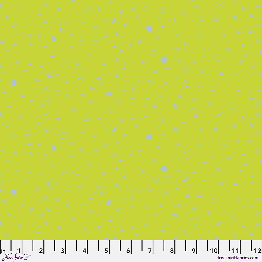 FreeSpirit Fabrics - True Colors 2025 - Space Sprinkles - Lightning Bug  - PWTP254.LIGHTNINGBUG - Sold by the Half Yard