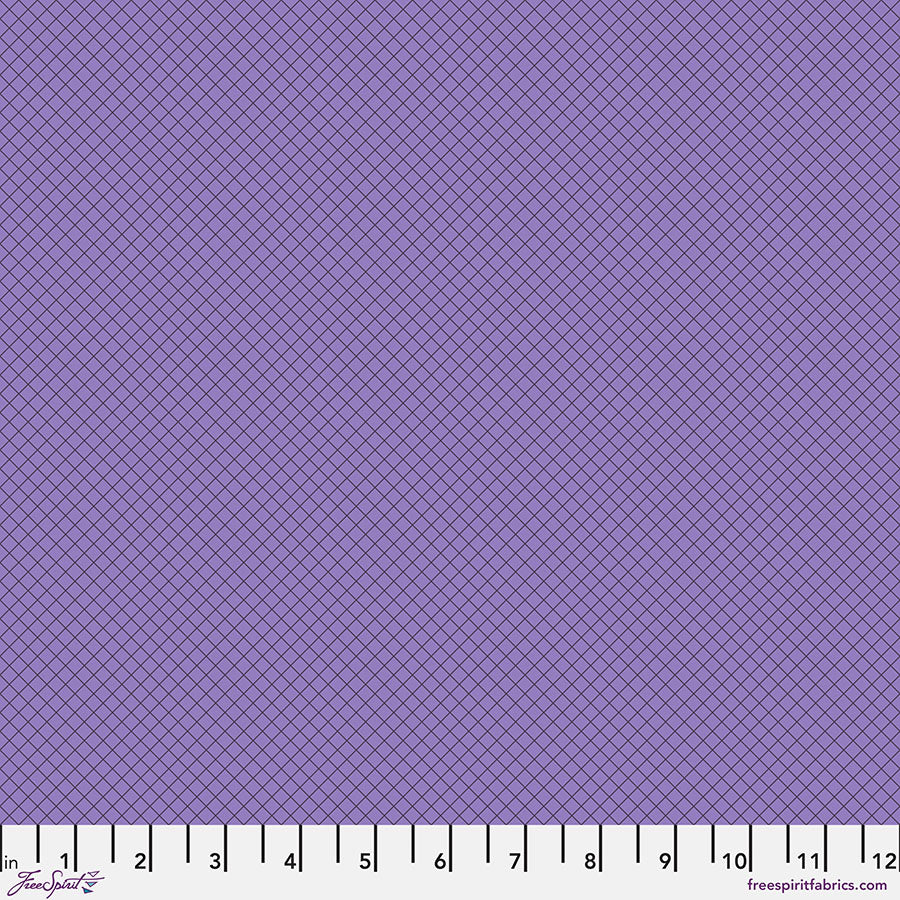 FreeSpirit Fabrics - True Colors 2025 - On the Grid - Mysterious  - PWTP255.MYSTERIOUS - Sold by the Half Yard