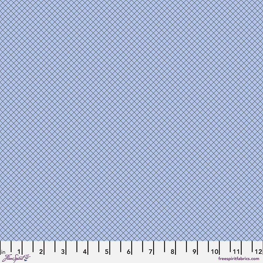 FreeSpirit Fabrics - True Colors 2025 - On the Grid - Shoreline  - PWTP255.SHORELINE - Sold by the Half Yard