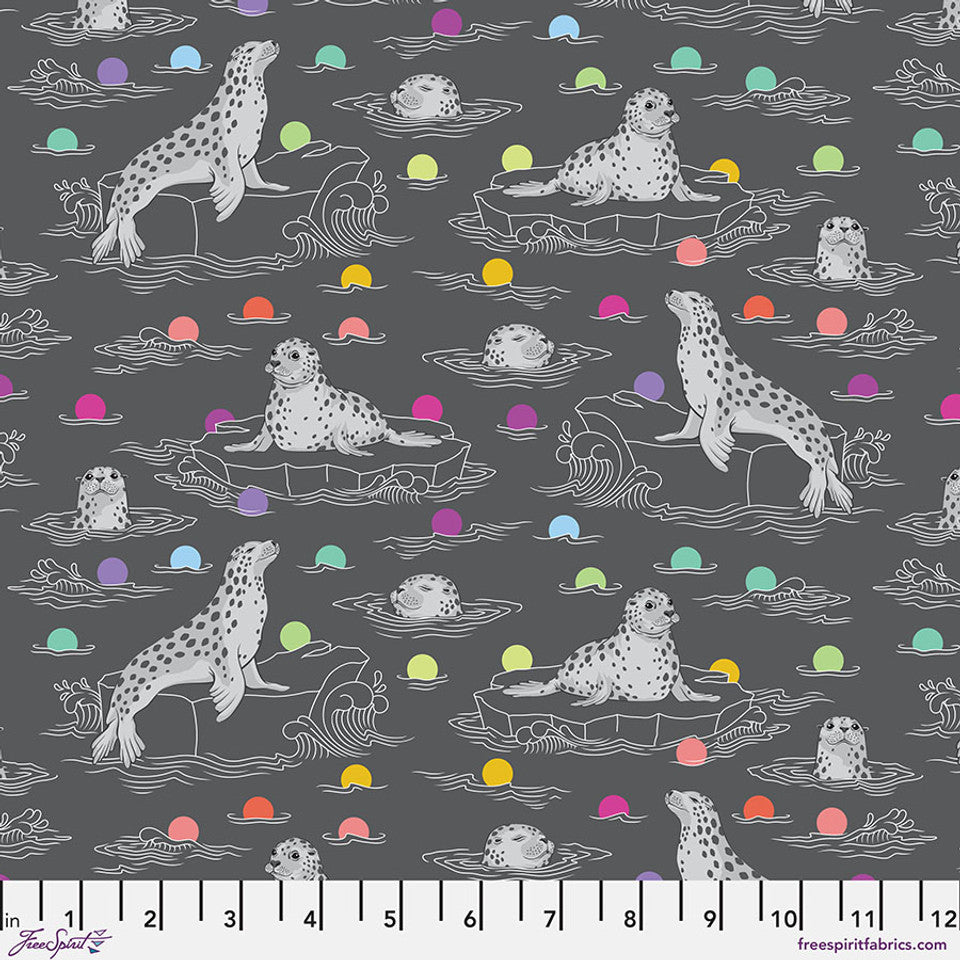 Pre-Order - FreeSpirit Fabrics - Graywork - Seal the Deal - Carbon - PWTP259.CARBON - Sold by the Half Yard