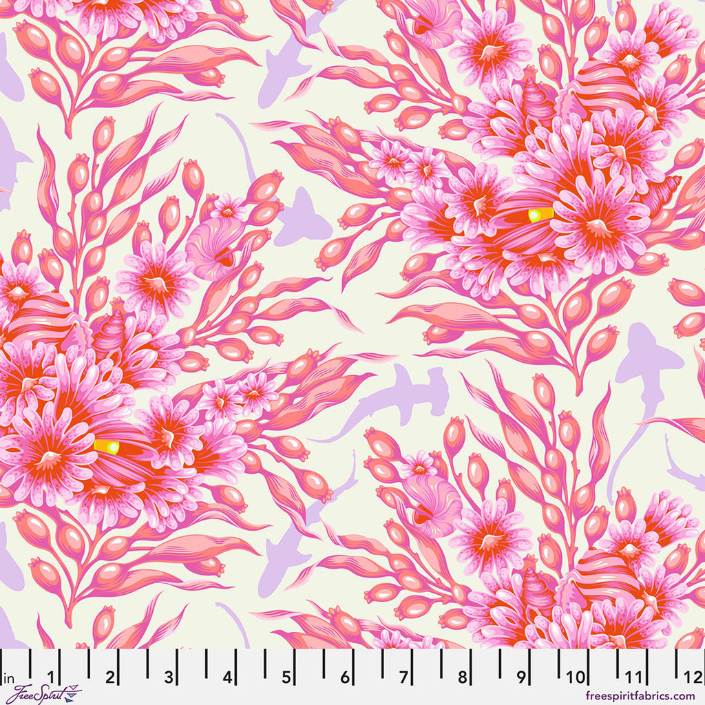 Pre-Order - FreeSpirit Fabrics - Floral Reef - Shadow Sharks - Delphine - PWTP267.DELPHINE - Sold by the Half Yard