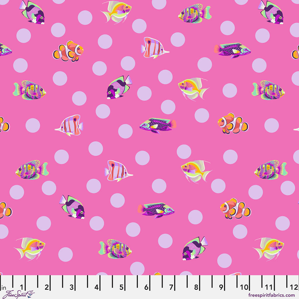 Pre-Order - FreeSpirit Fabrics - Floral Reef - School Crossing - Delphine - PWTP268.DELPHINE - Sold by the Half Yard