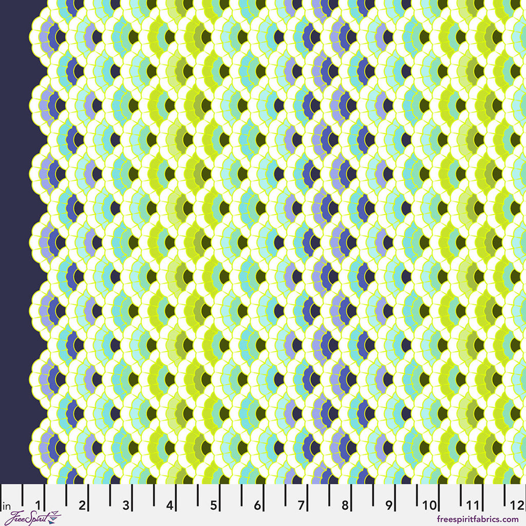 Pre-Order - FreeSpirit Fabrics - Floral Reef - Aquatic Lace - Marine - PWTP269.MARINE - Sold by the Half Yard