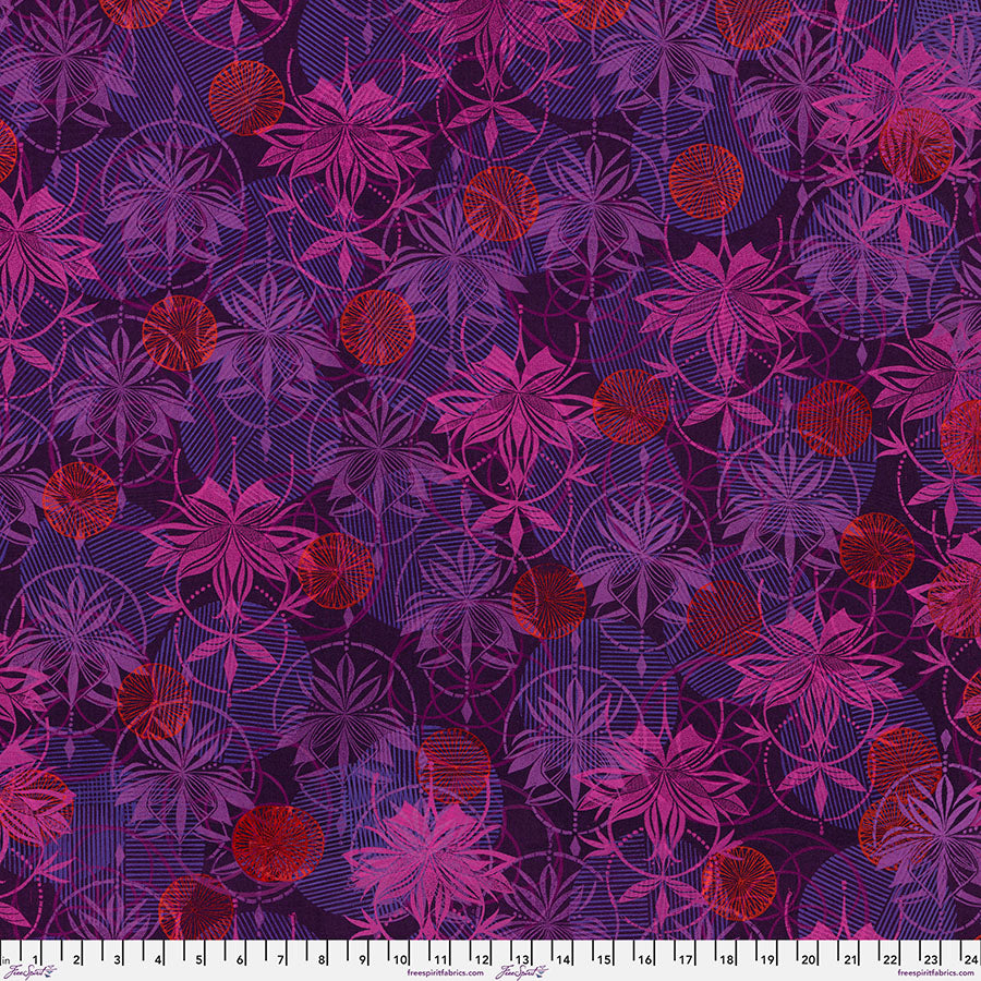 Valori Wells, Collection Grace, Fearless - Aubergine || Grace - PWVW031.AUBERGINE - Sold by the Half Yard