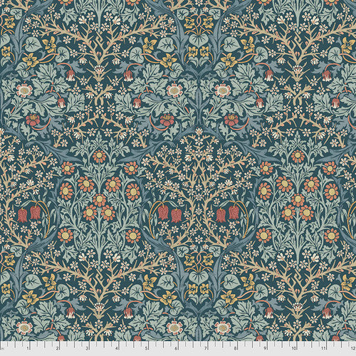 FreeSpirit - Morris & Co. - Blackthorn - Indigo - PWWM055.Indigo - Sold by the Half Yard