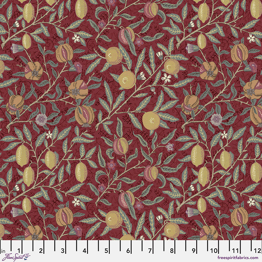 FreeSpirit Fabrics - The Oxford Holiday Collection - Medium Fruit - Berry - PWWM128.BERRY - Sold by the Half Yard